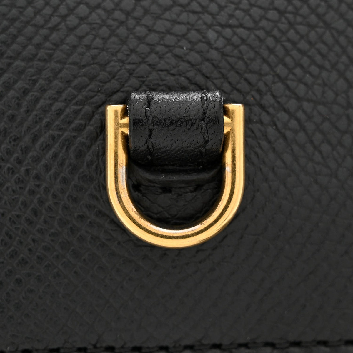 Nano Calfskin Belt Bag - Black