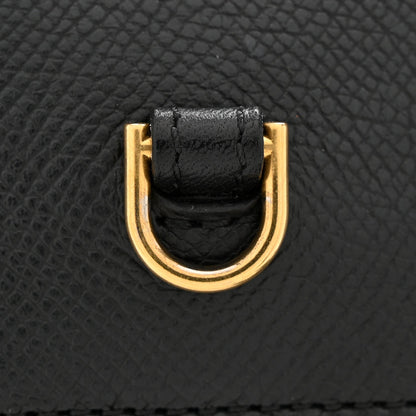 Nano Calfskin Belt Bag - Black