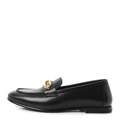Hermes Calfskin Women's Colette Loafers 35 Black