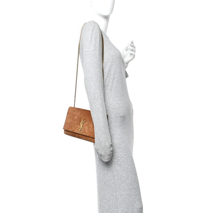 Small Suede Satchel Bag