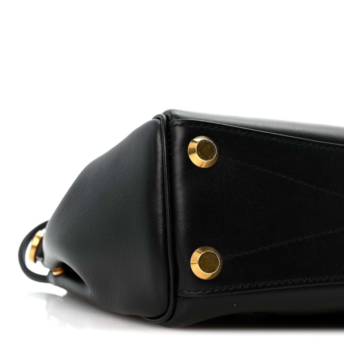 Mini Calfskin Handbag - Black
