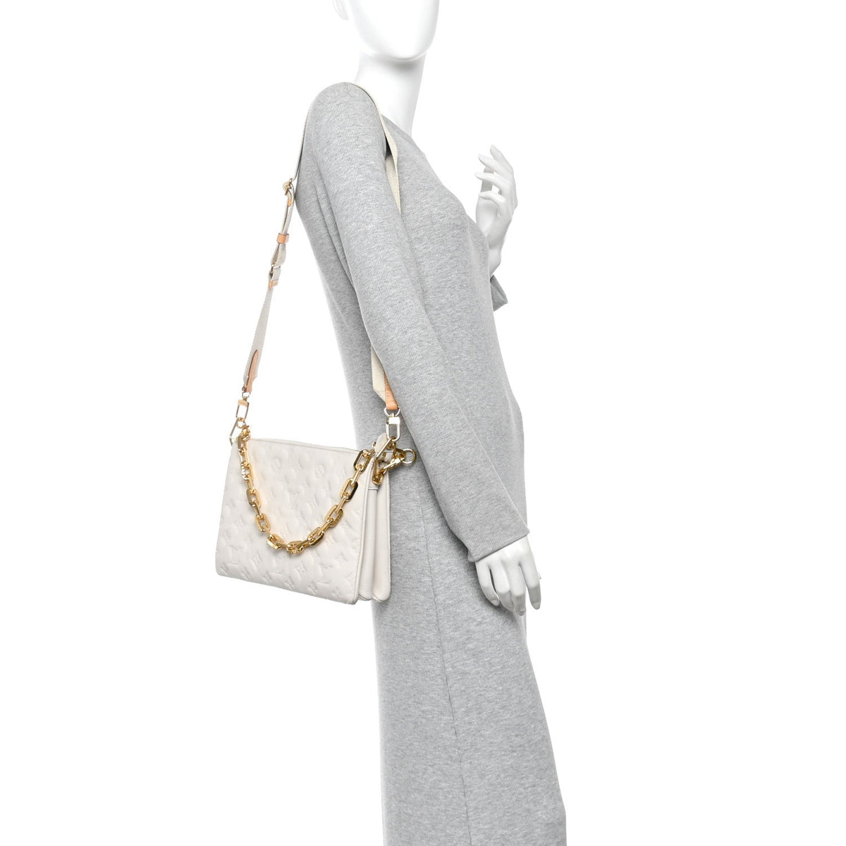 Lambskin Handbag - Beige