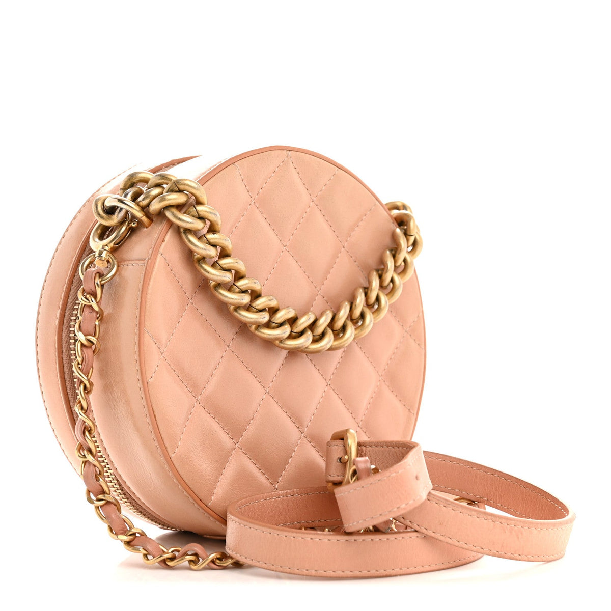Calfskin Handbag - Beige