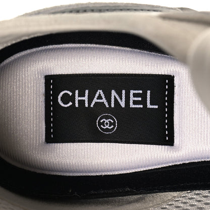Chanel Laminated Calfskin Suede CC Women's Shoes
