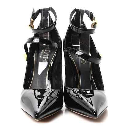 Valentino Garavani Patent Calfskin Tiptoe Women's Pumps Black