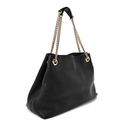 Medium Calfskin Shoulder Bag - Black