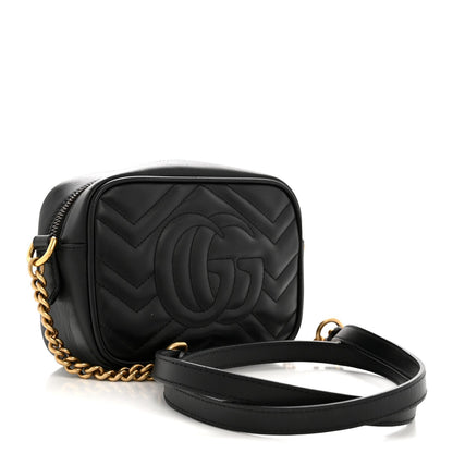 Mini Calfskin Shoulder Bag - Black