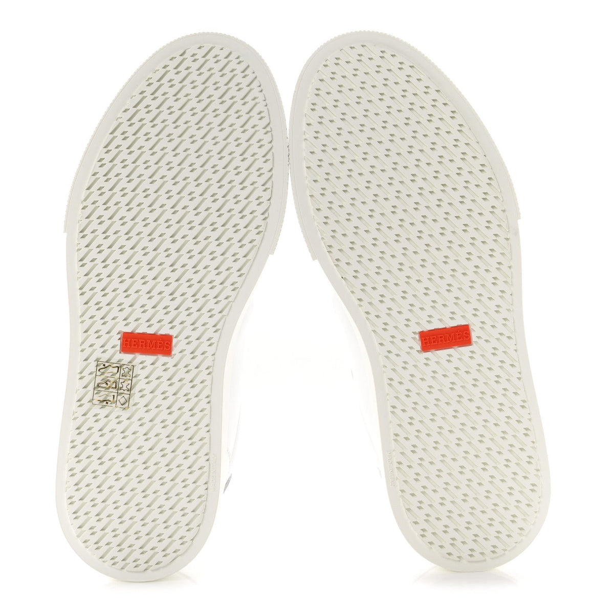 Hermes Calfskin Women's Day Sneakers White