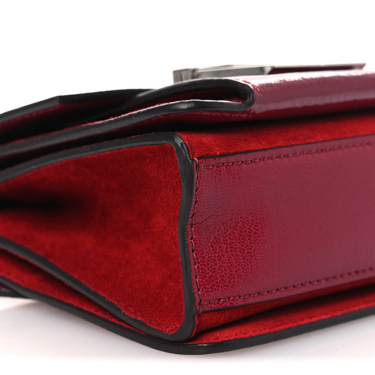Mini Goatskin Shoulder Bag - Red