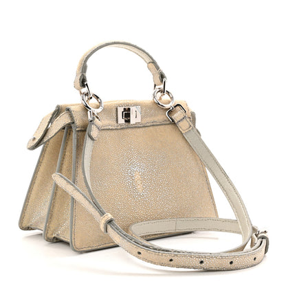 Nappa Satchel Bag - Gray
