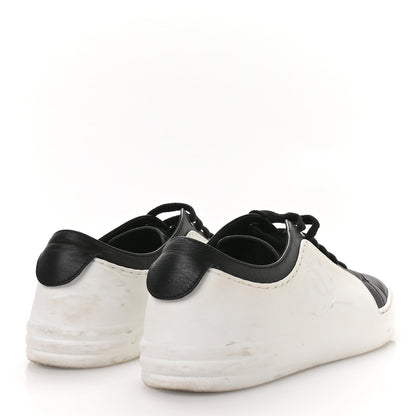 Chanel Calfskin CC Women's Sneakers 36 Black White