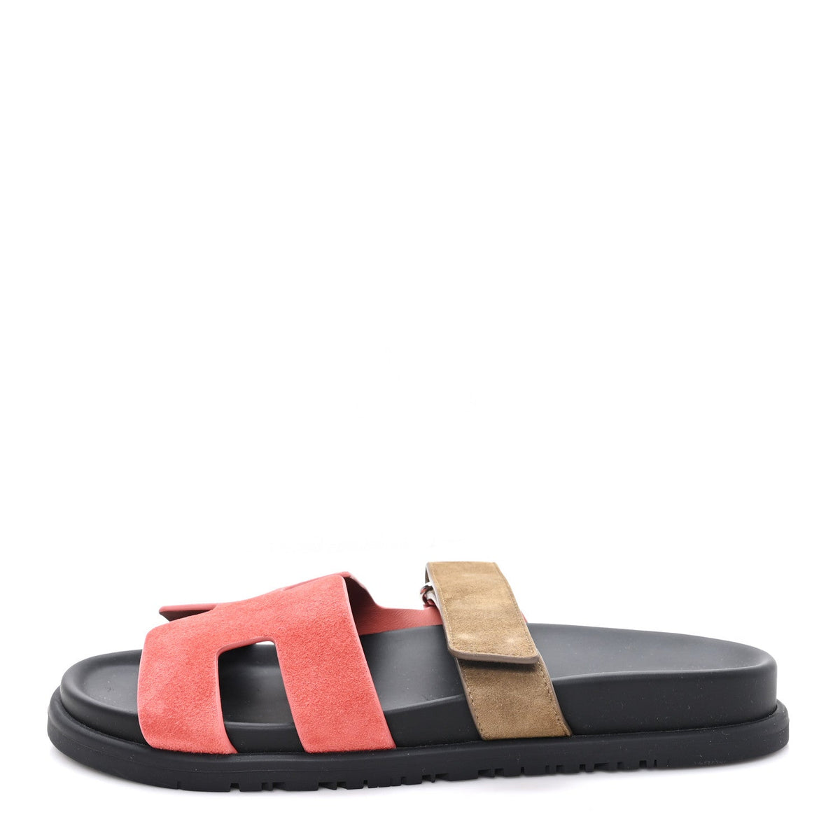 Suede Goatskin Chypre Sandals Rouge Tomette Terre Ambree