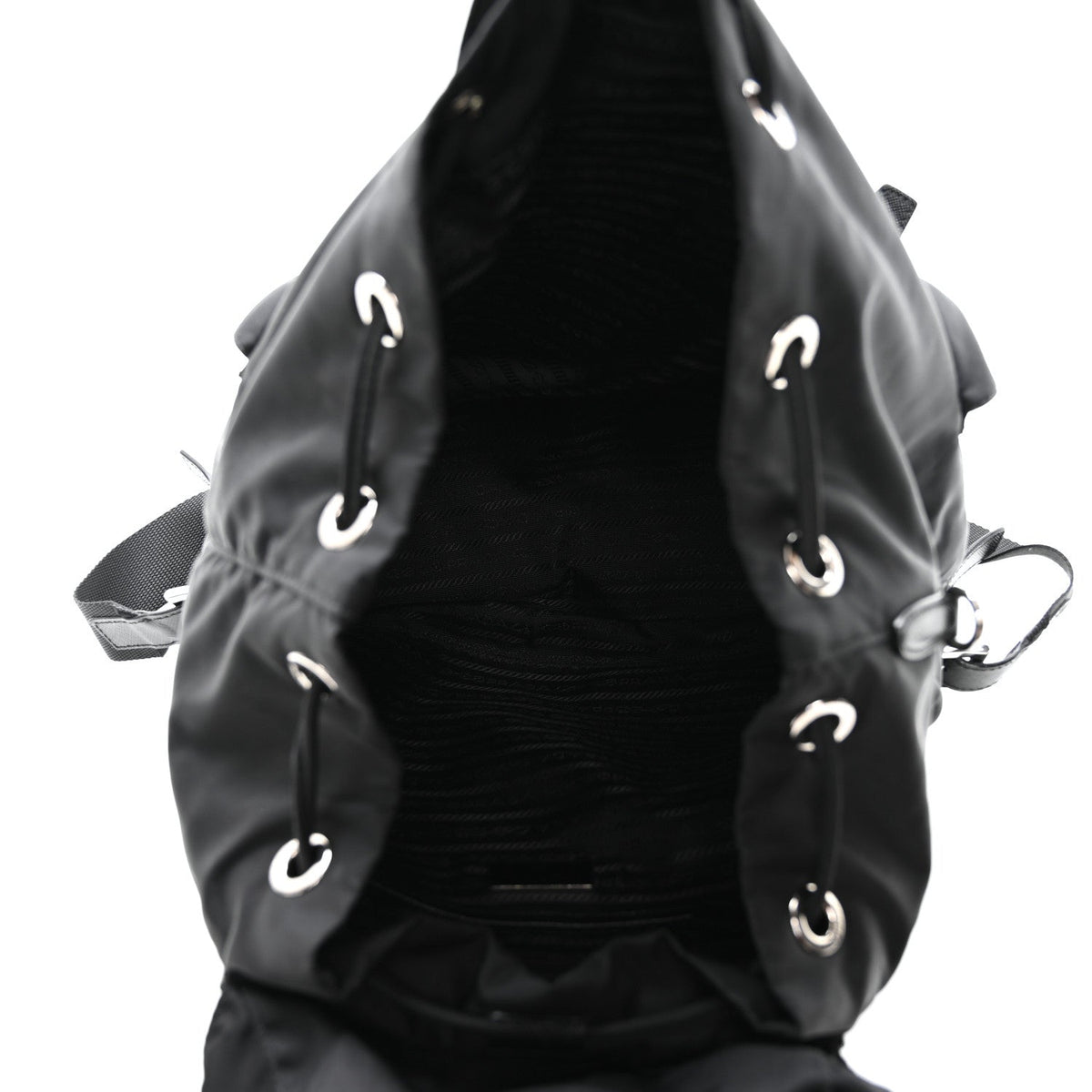 Medium Nylon Backpack - Black