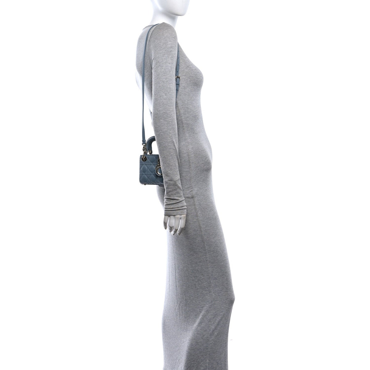 Lambskin Handbag - Blue