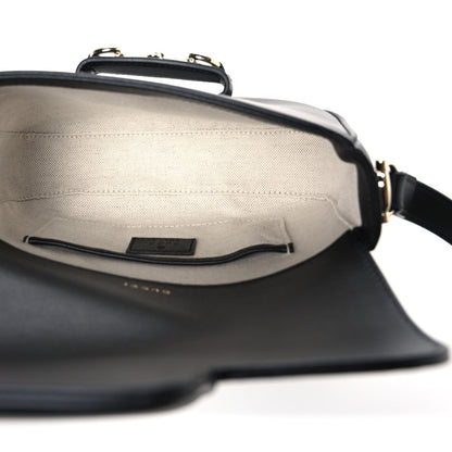 Calfskin Shoulder Bag - Black