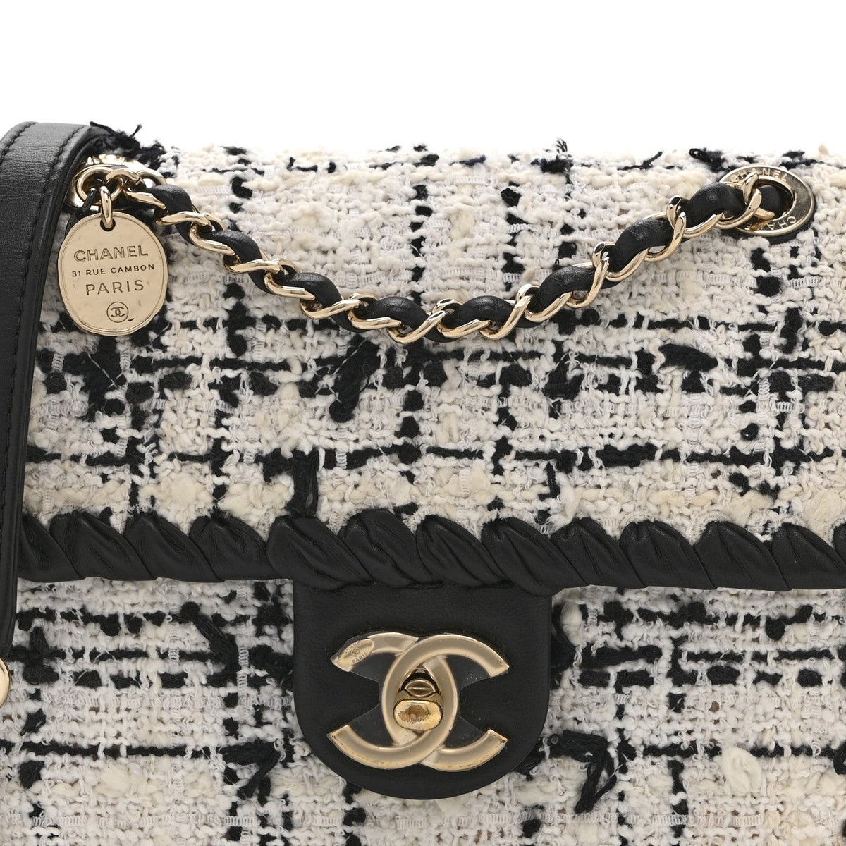 Mini Calfskin Flap Shoulder Bag - Grey