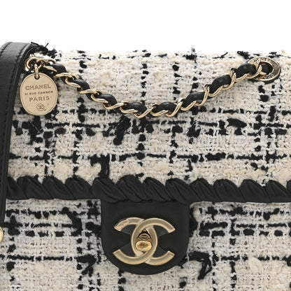 Mini Calfskin Flap Shoulder Bag - Grey