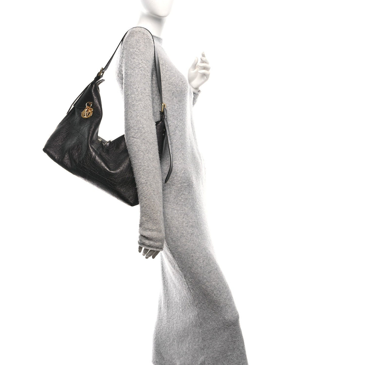 Large Calfskin Handbag - Black