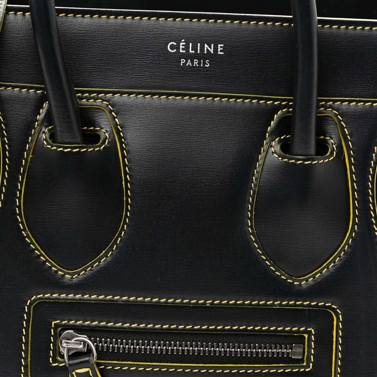 Nano Calfskin Travel Bag - Black