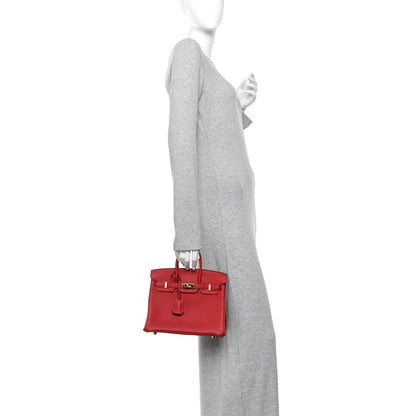 Togo Birkin 25 Rouge Vif Handbag