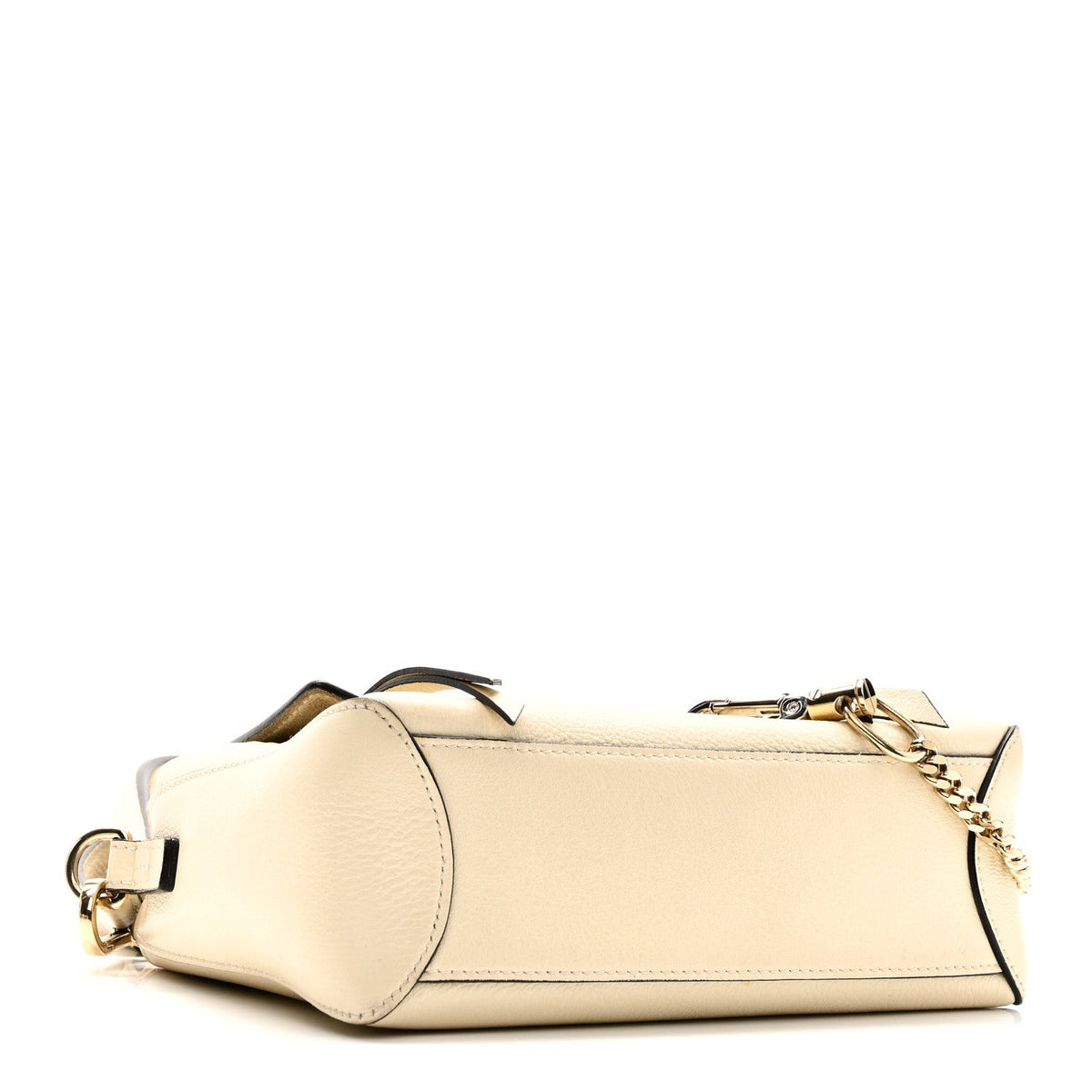 Mini Calfskin Shoulder Bag - White