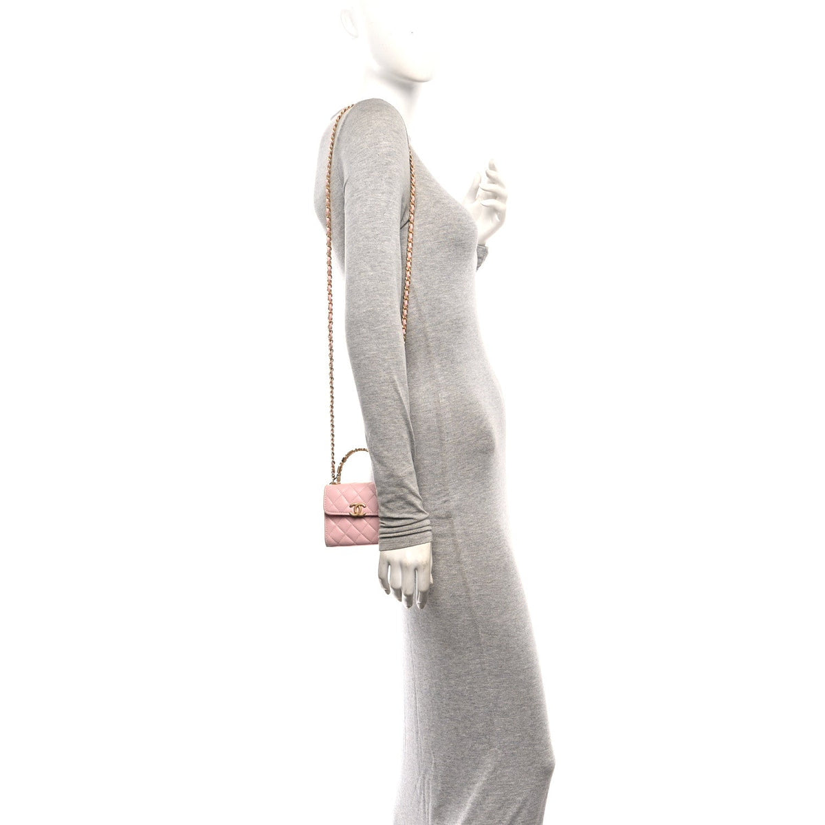 Mini Quilted Lambskin Flap Shoulder Bag - Pink