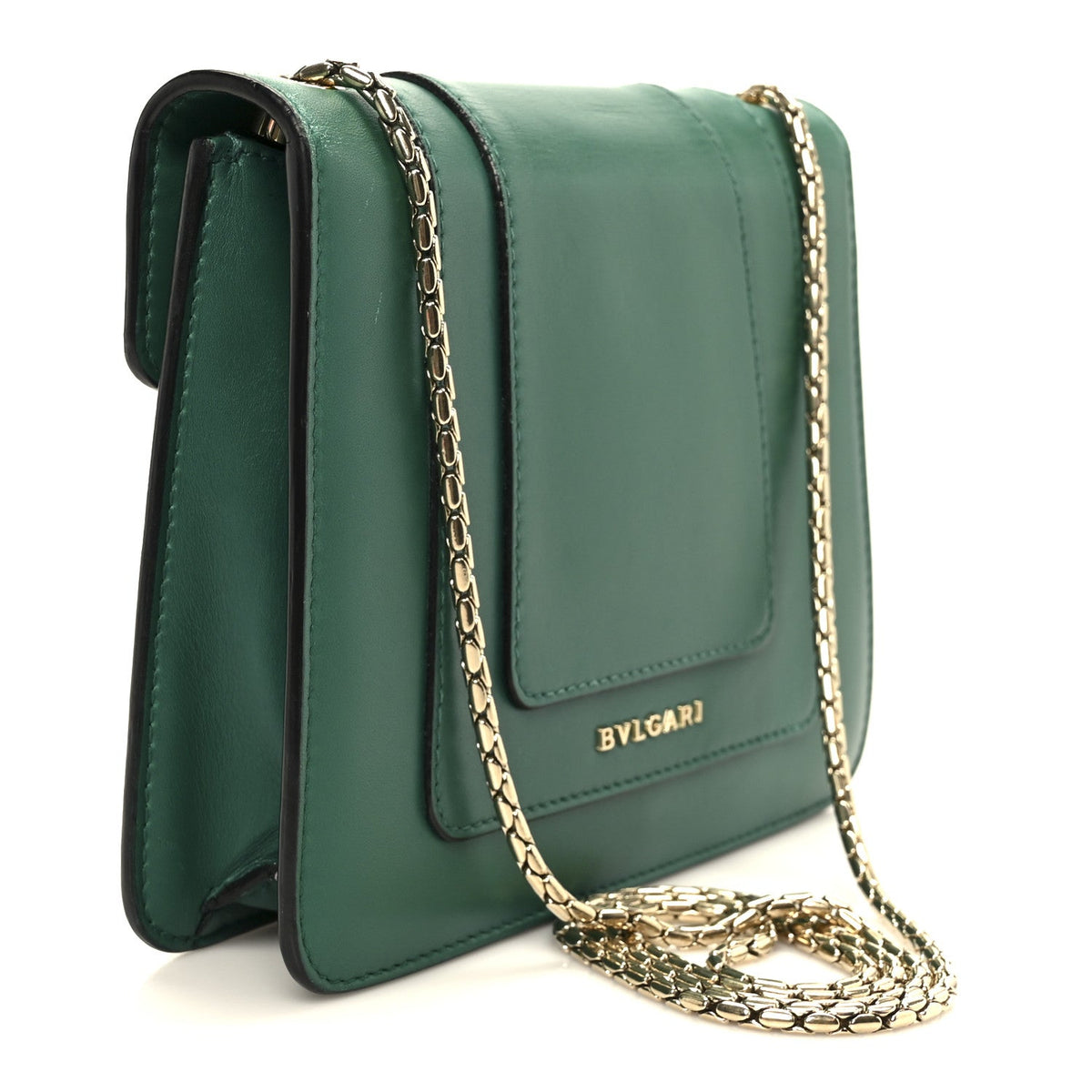 Small Calfskin Crossbody Bag - Green