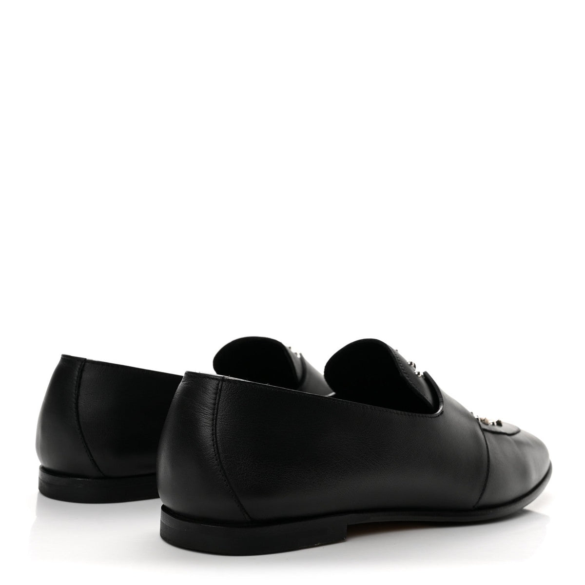 Hermes Calfskin Studded Ancora Women's Loafers