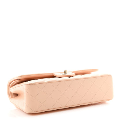 Medium Quilted Caviar Flap Shoulder Bag - Pink