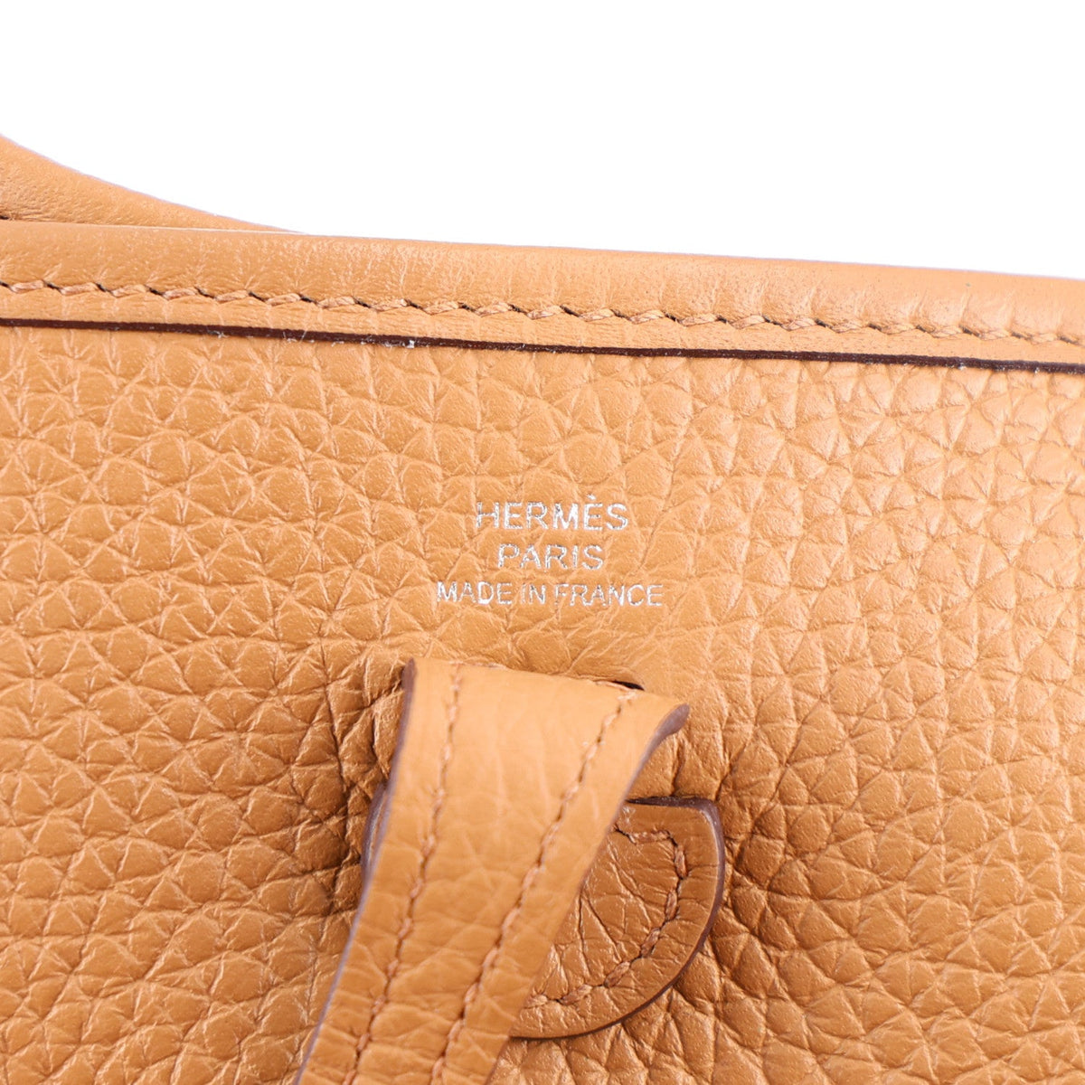 Taurillon Clemence Evelyne Tpm Biscuit Handbag