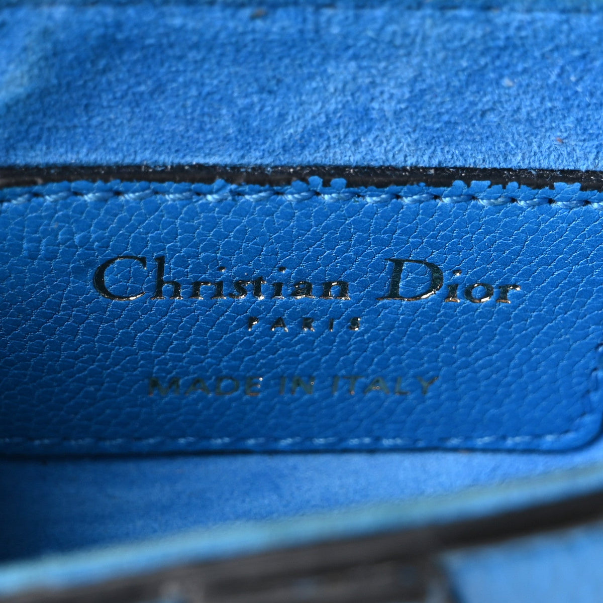 Goatskin Handbag - Blue