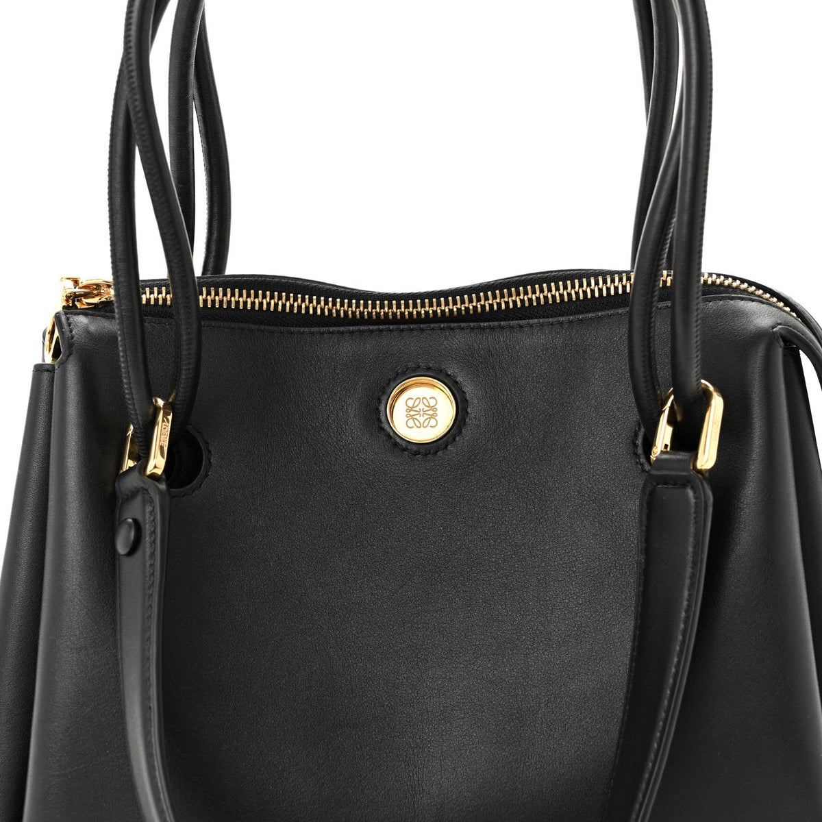 Small Calfskin Handbag - Black