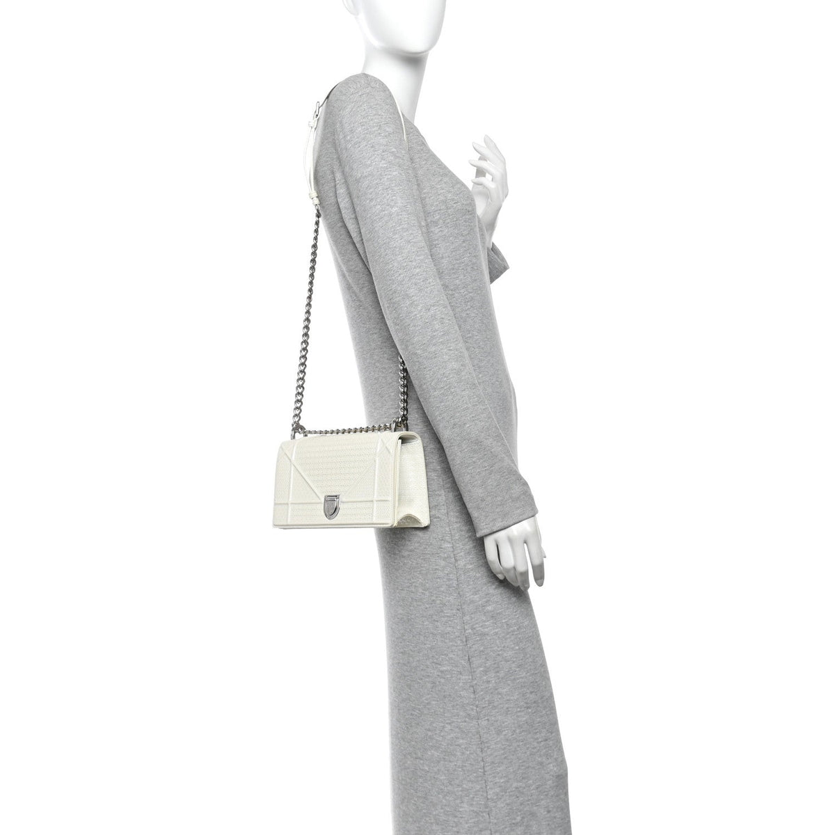 Small Flap Shoulder Bag - White