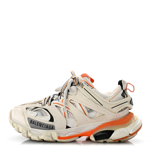 Balenciaga Mesh Women's Track Sneakers 35 White Orange