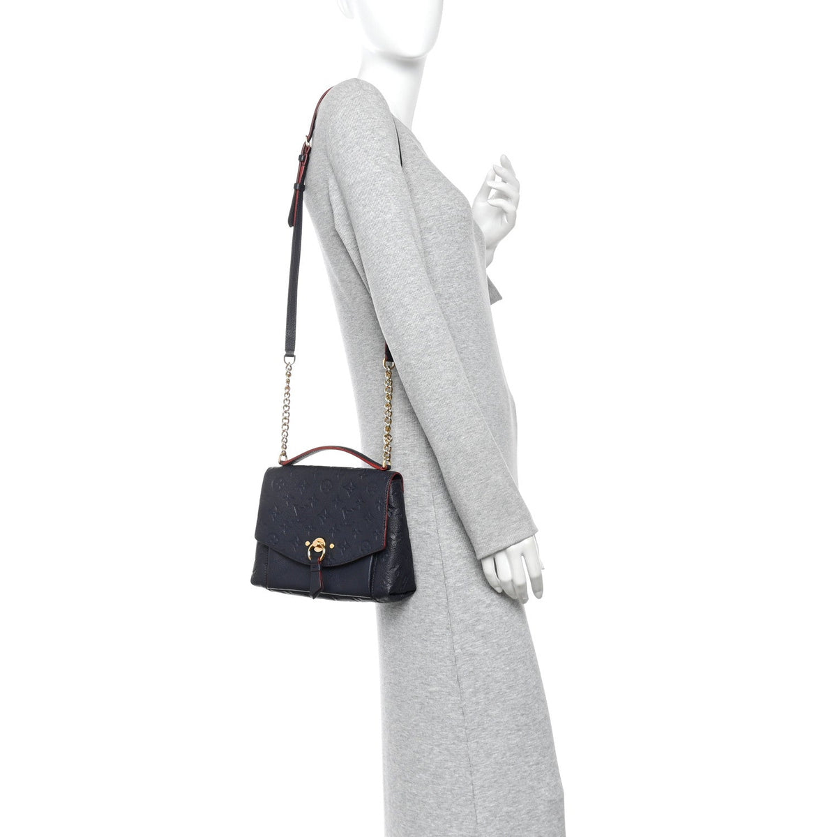 Empreinte Blanche Bb Marine Rouge Handbag