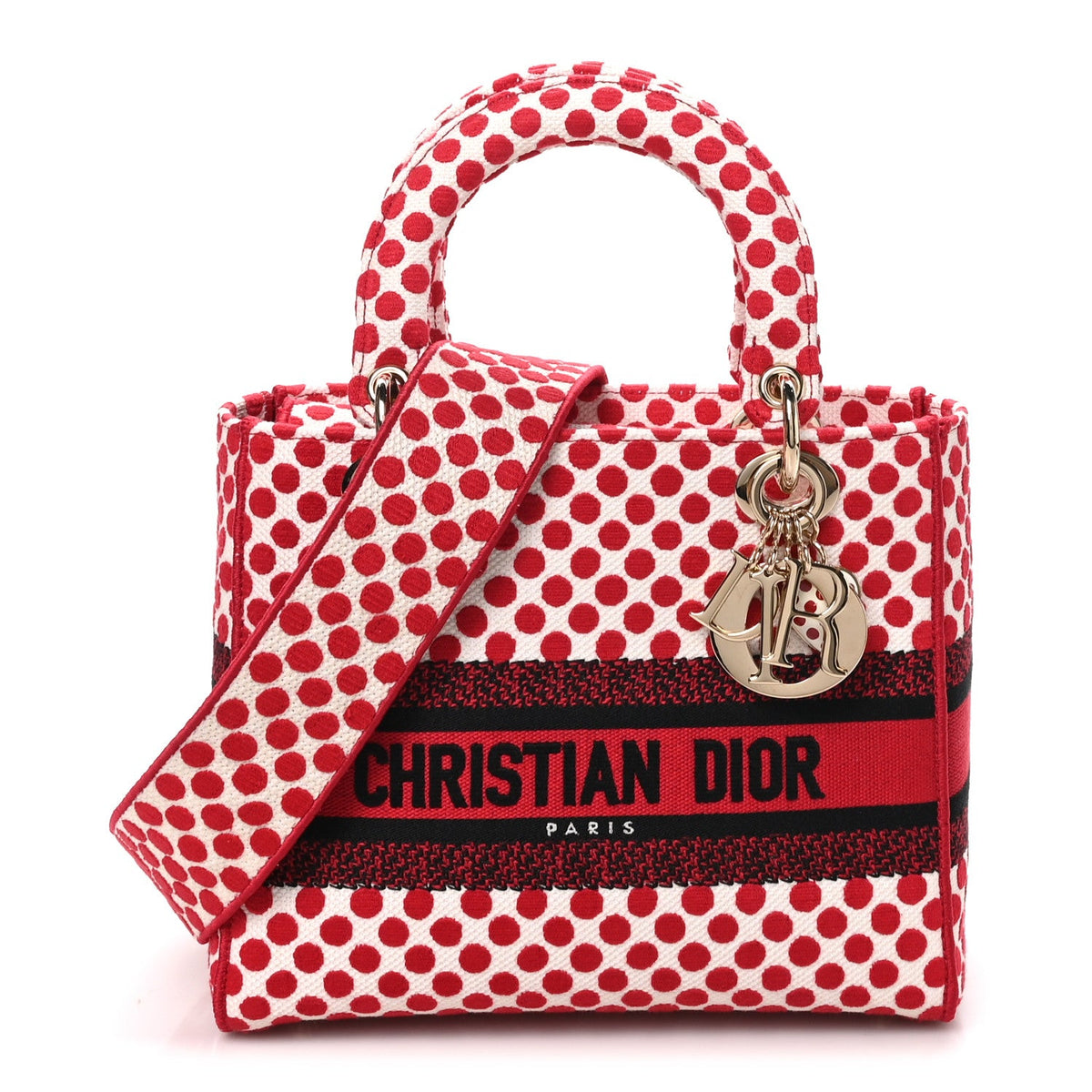 Medium Canvas Handbag - Red