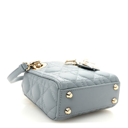 Lambskin Handbag - Blue