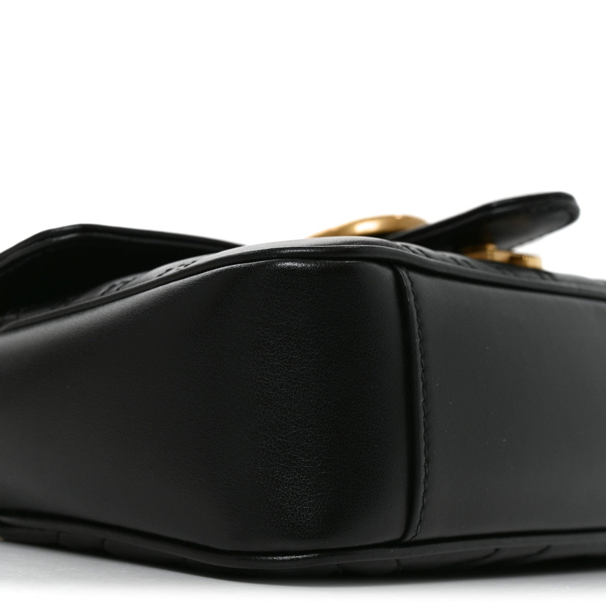 Mini Calfskin Shoulder Bag - Black