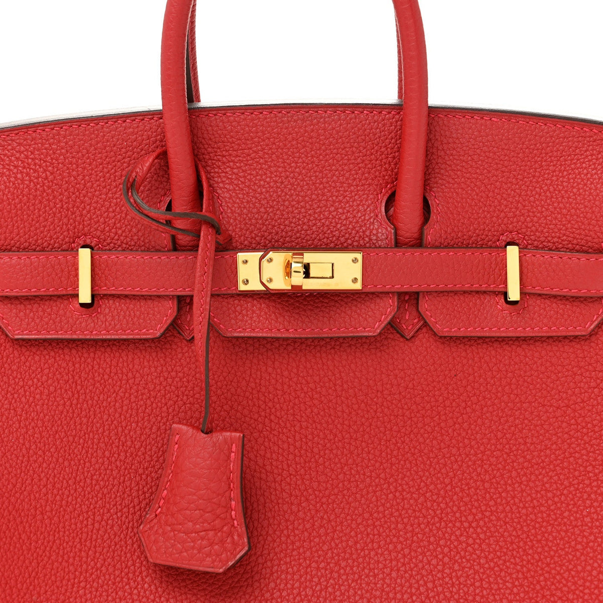 Togo Birkin 25 Rouge Vif Handbag
