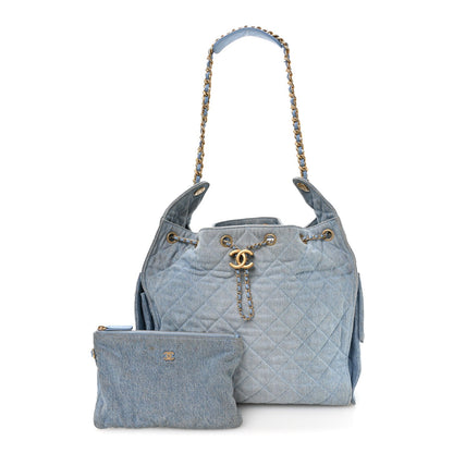 Medium Quilted Handbag - Blue