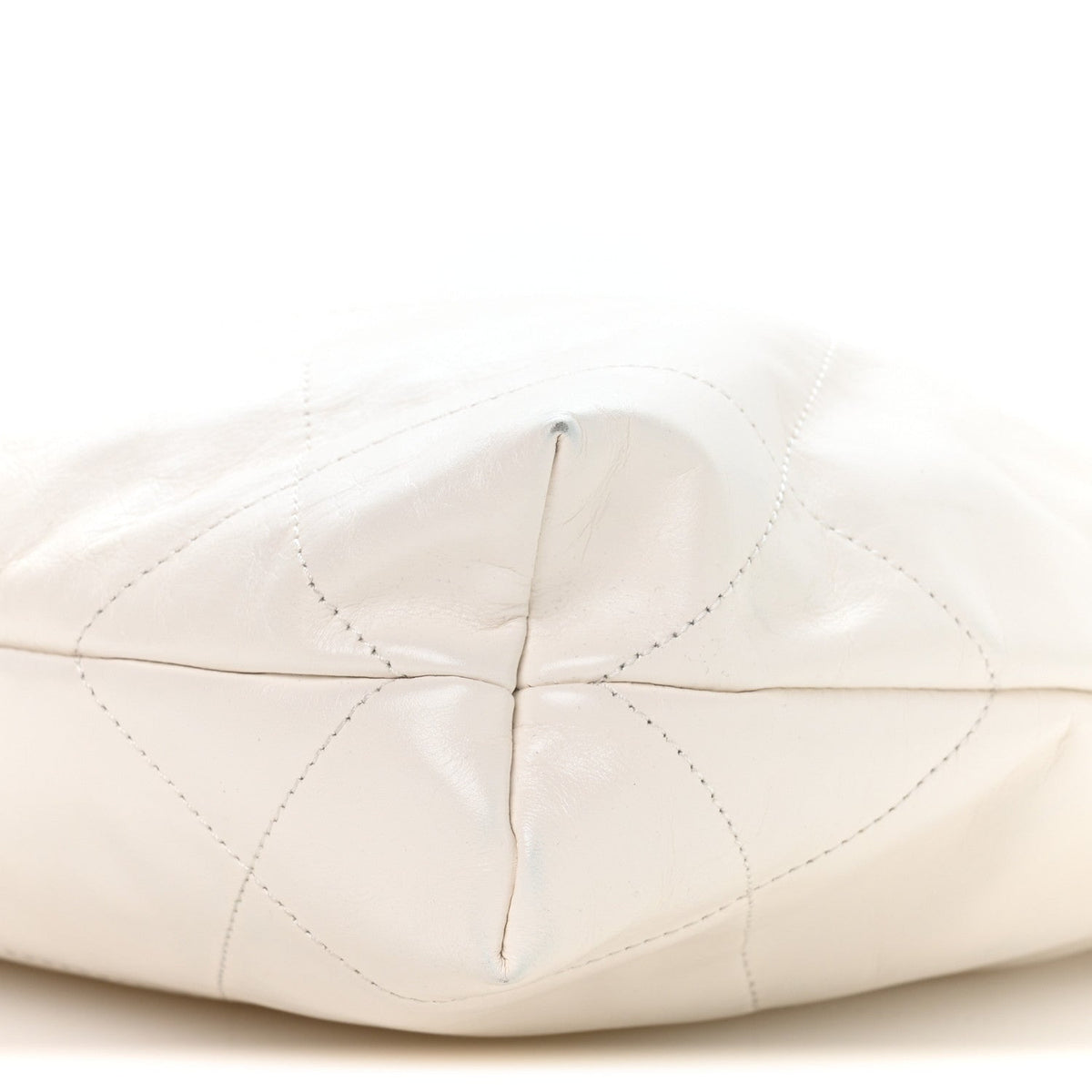 Small Quilted Calfskin Handbag - White