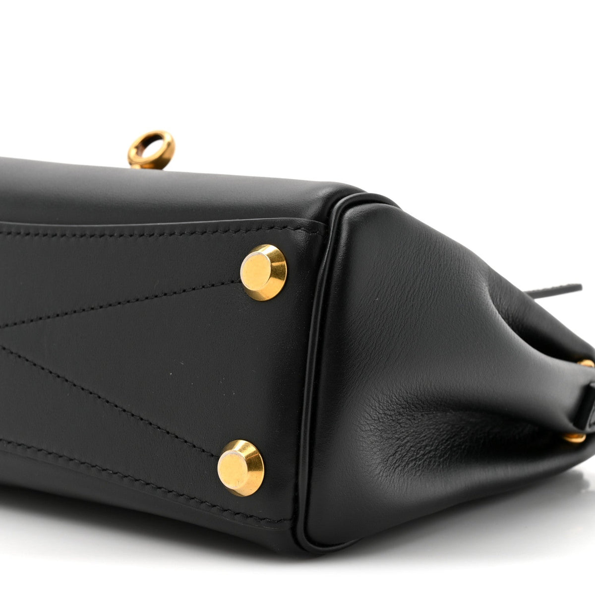 Mini Calfskin Handbag - Black