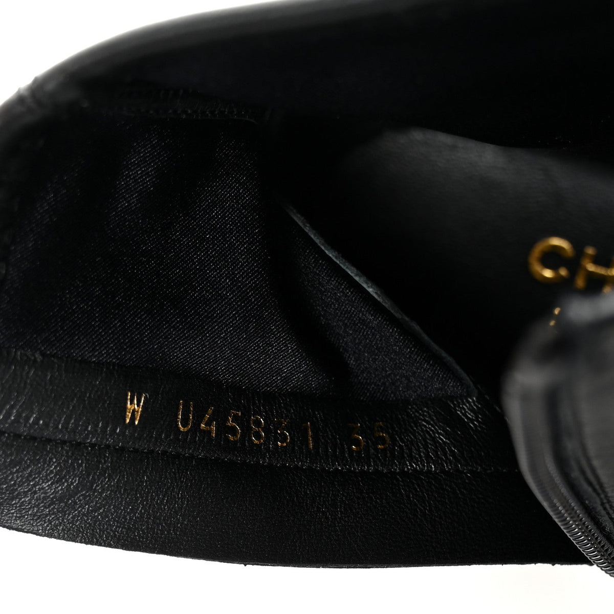 Chanel Stretch Lambskin Cap Toe CC Women's Boots