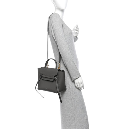 Calfskin Belt Bag - Grey