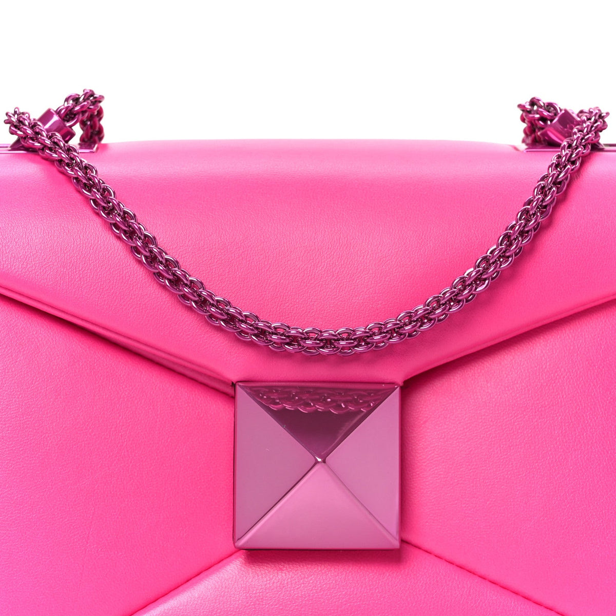 Nappa Clutch Bag - Pink