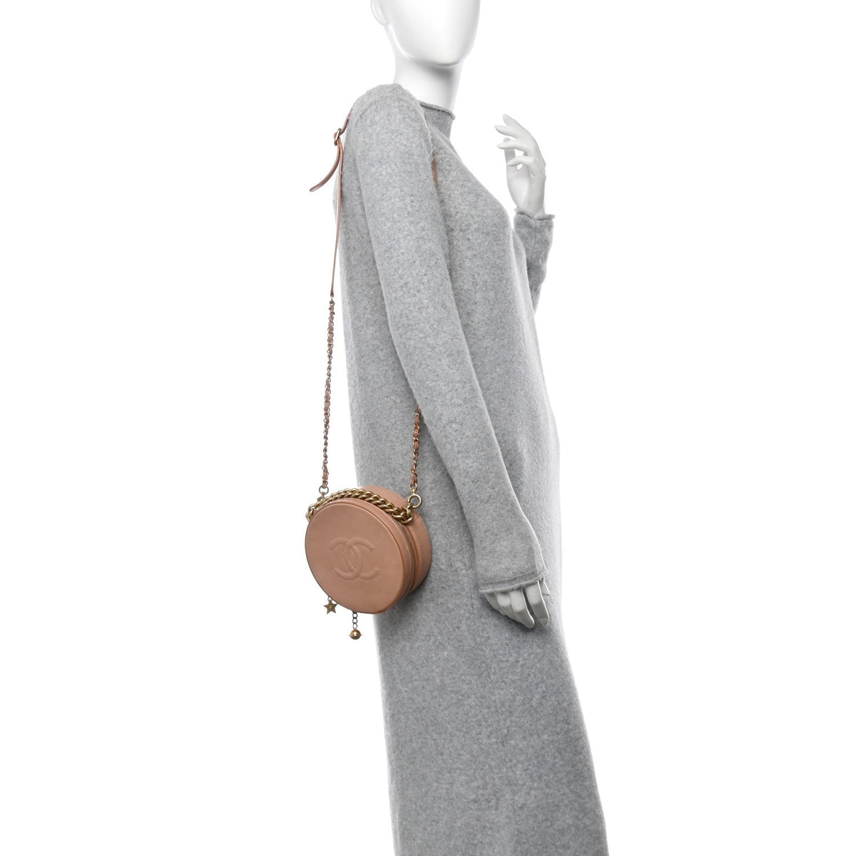 Calfskin Handbag - Beige