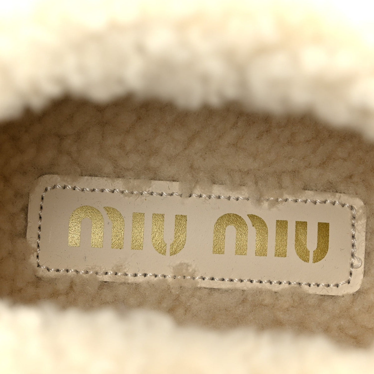 Miu Miu Shearling Suede Women's Ankle Boots 40 Deserto