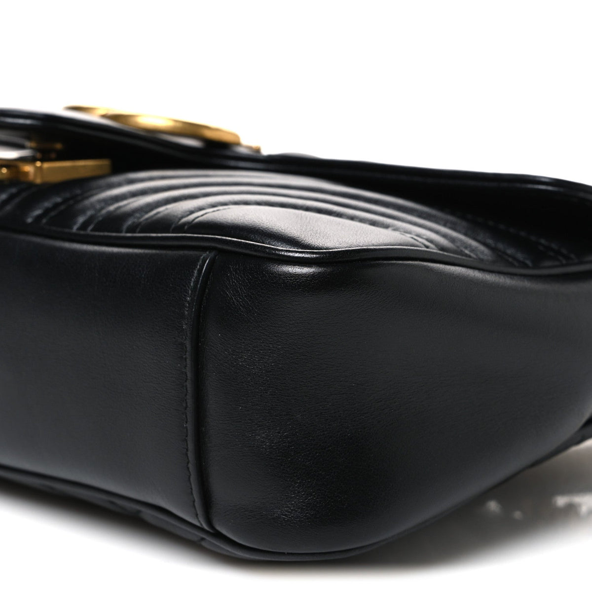 Small Calfskin Shoulder Bag - Black