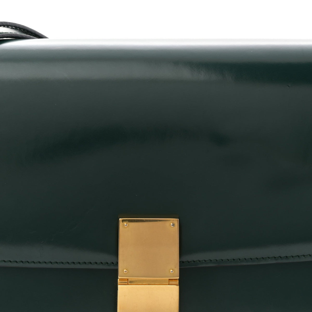 Medium Calfskin Flap Shoulder Bag - Green