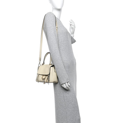 Mini Calfskin Shoulder Bag - White